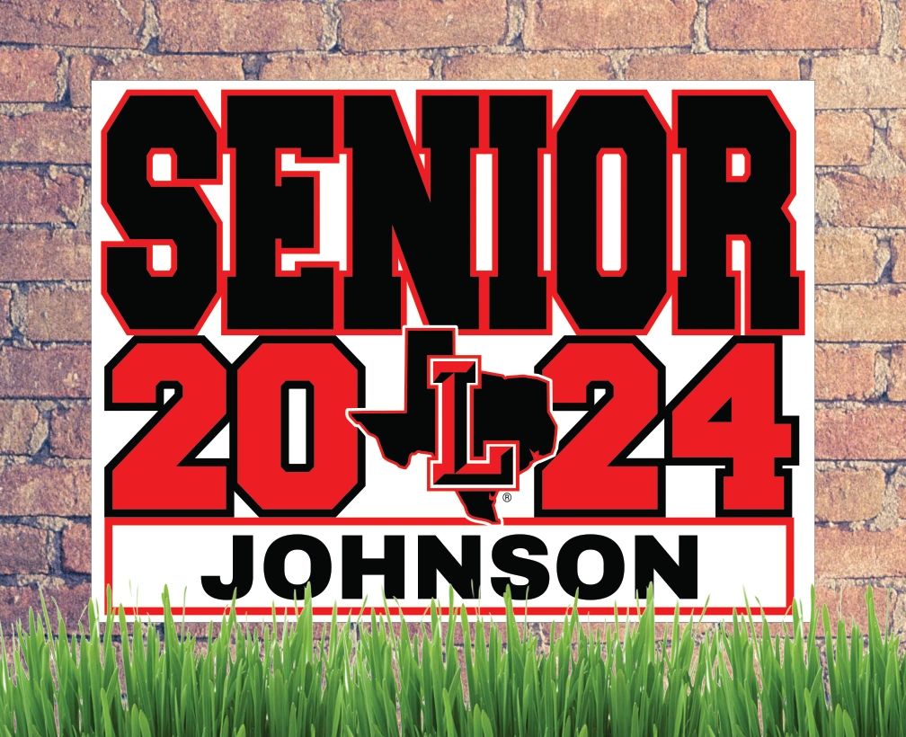 Liberty Senior 2024 yard sign personalized